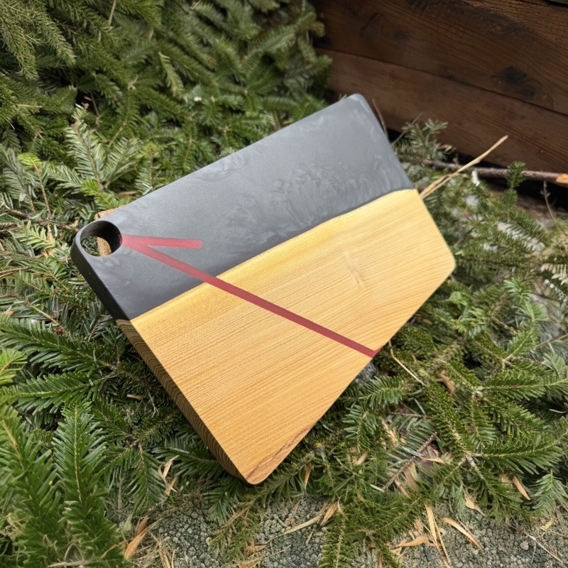 Černé designové prkénko jednička