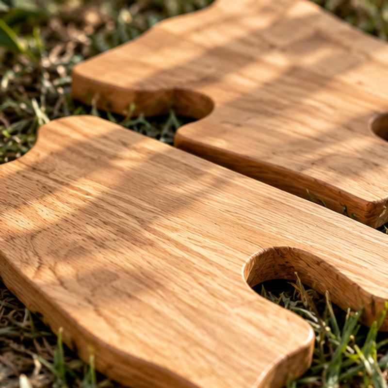 Dubová prkénka Puzzle – sada 3 ks