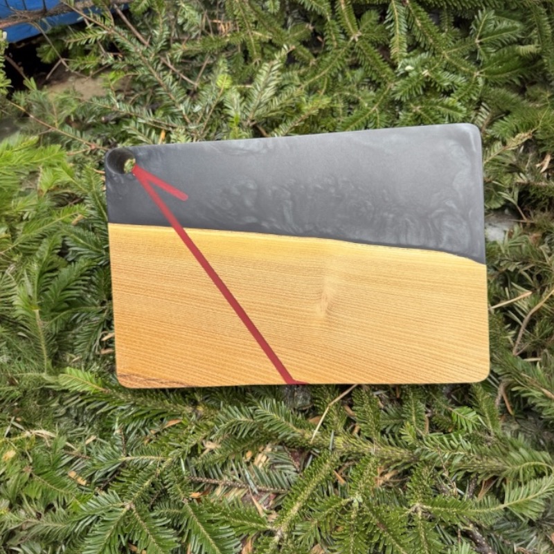 Černé designové prkénko jednička