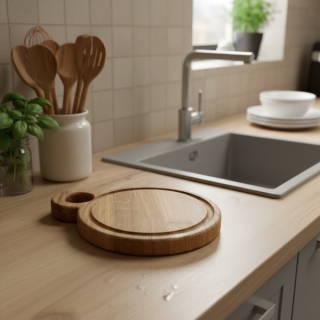 Kulaté dubové prkénko