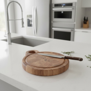 Kulaté prkénko s drážkou