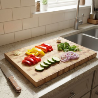 Krájecí prkénko Mozaika – masivní dub a jasan