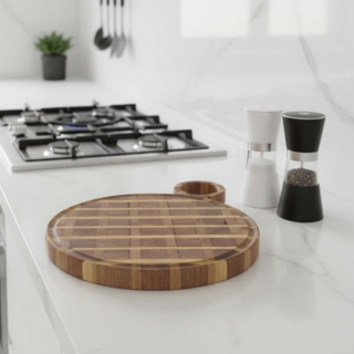 Servírovací prkénko Royal kulaté  - dubové provedení 