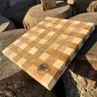 Řeznické prkénko mozaika - úchyty